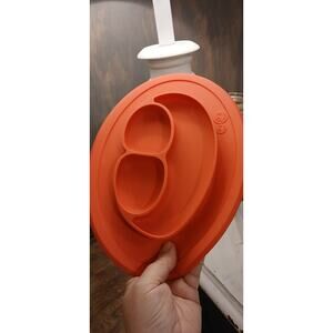 EZPZ The Mini Mat Baby Placemat Food Bowl/Plate Silicone Suction BPA free Red